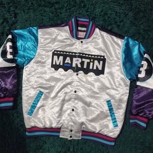 Headgear Classics Martin Satin Jacket 90s Style Colorblock Bomber 5XL